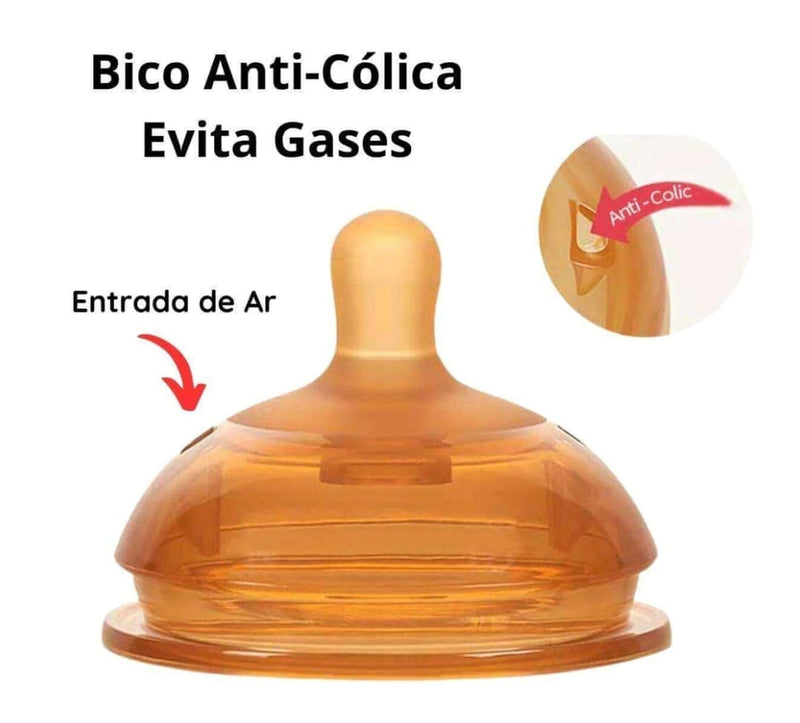 Mamadeira Tetadeira de Silicone Anti-Asfixia para Bebê