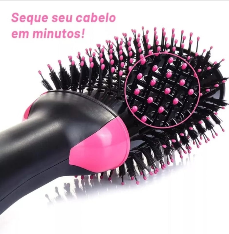 Escova Secadora de Cabelo Elétrica 3 em 1