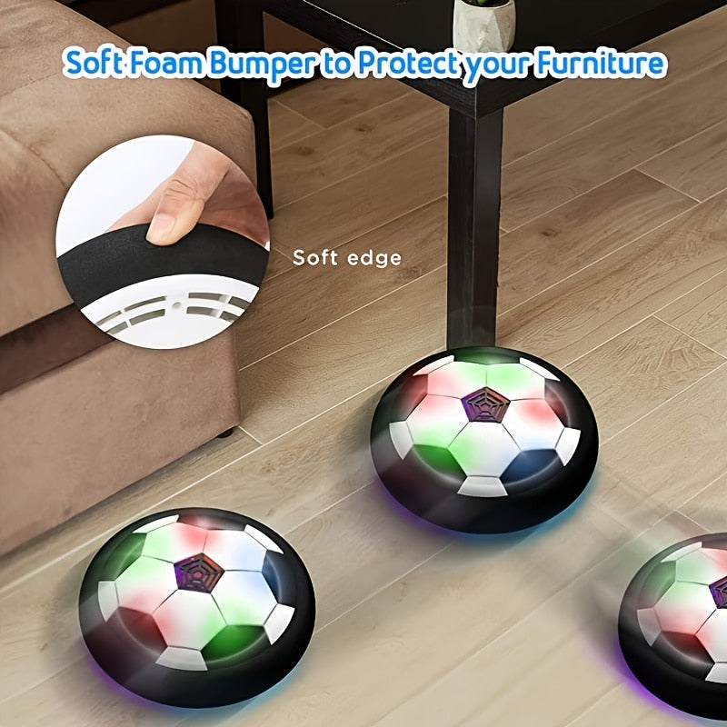 Bola de Futebol Flutuante Interativo Infantil Elétrico com Led ou Música   Brinquedos Esportivos Interativos Criativos